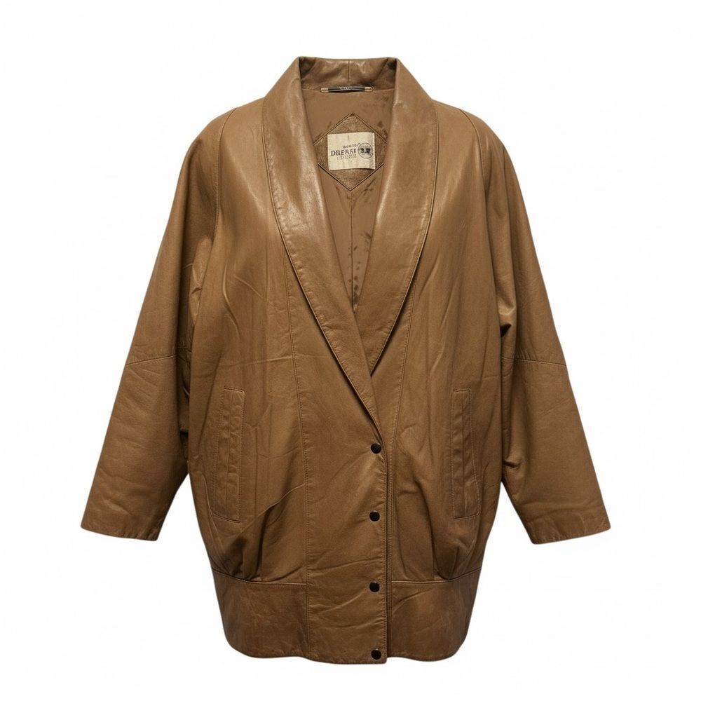 Vintage Sea Dream Tan Leather Jacket